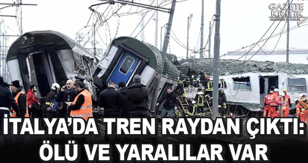 İtalya'da tren raydan çıktı: Ölü ve yaralılar var