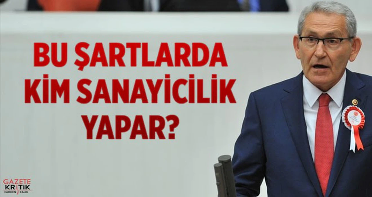 'BÖYLE GİDERSE SANAYİ ÜRETİMİ DAHA ÇOK DÜŞER'