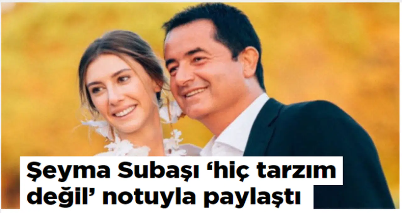 Şeyma Subaşı 'hiç tarzım değil' notuyla paylaştı