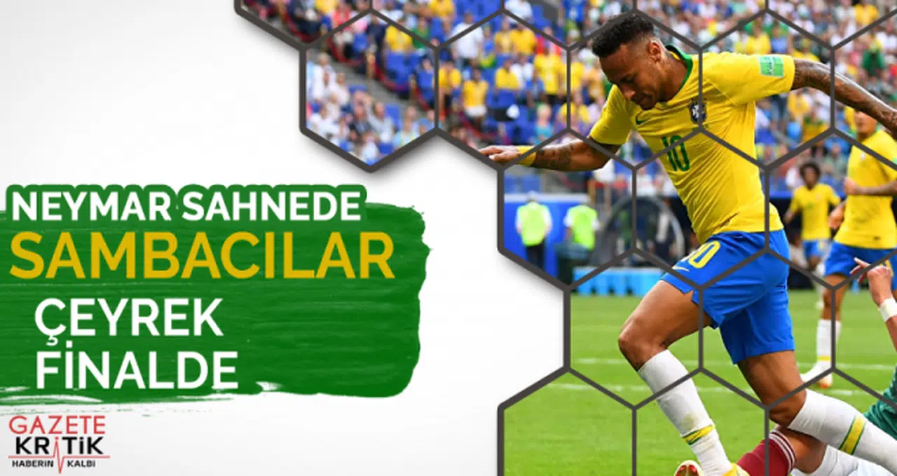Sahne Neymar'ın: Sambacılar çeyrek finalde