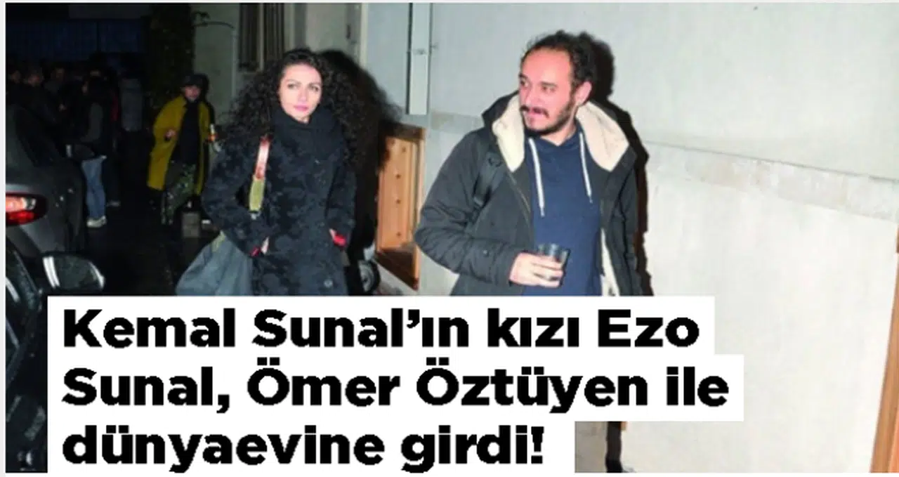 Kemal Sunal'ın kızı Ezo Sunal, Ömer Öztüyen ile dünyaevine girdi!