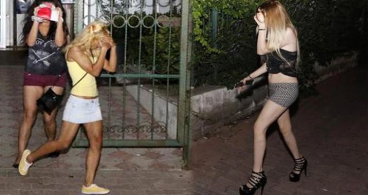 Fuhuş pazarlığı için duran yandı !