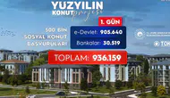500 bin sosyal konut projesine ilk günde 936 bin başvuru yapıldı!