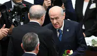 Cumhurbaşkanı Erdoğan, TBMM açılışında MHP lideri Devlet Bahçeli ile görüştü