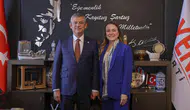 Konak Belediye Başkanı Nilüfer Çınarlı Mutlu, Özgür Özel’i TBMM’de ziyaret etti, projeleri paylaştı