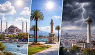 Meteoroloji uyardı: Hava sıcaklıkları iç ve batı bölgelerde 4-6 derece artacak, yağışlar sürecek