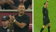 Galatasaray'ın hazırlık maçında tansiyon yükseldi: Okan Buruk kırmızı kart gördü