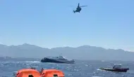 Girne'de gemi faciası: TCG Işın arama-kurtarma çalışmalarına katıldı
