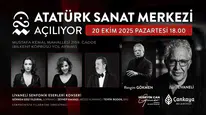 Çankaya'da Atatürk Sanat Merkezi, Zülfü Livaneli konseriyle açılıyor!