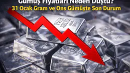Gümüş Fiyatları Neden Düştü? 31 Ocak Gram ve Ons Gümüşte Son Durum