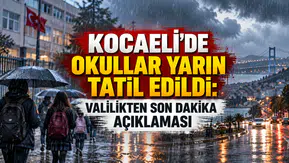 Kocaeli'de Okullar Tatil Edildi! Valilik Açıkladı: 15 Ekim'de Eğitime 1 Gün Ara Verildi
