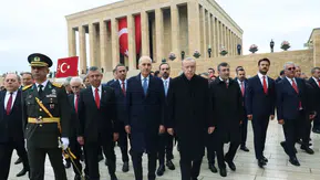 Cumhurbaşkanı Erdoğan, Cumhuriyet Bayramı'nda Anıtkabir'i ziyaret ederek Atatürk'ü andı