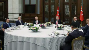 Cumhurbaşkanı Erdoğan, Yüksek Mahkeme Başkanları onuruna düzenlenen yemeğe katıldı