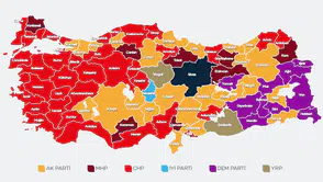Türkiye'nin 2024 Yerel Seçim Haritası: Partiler Arası Derin Değişimler Gözüktü