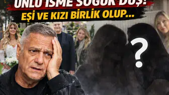 ÜNLÜ İSME SOĞUK DUŞ! EŞİ VE KIZI BİRLİK OLUP…