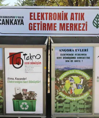 ÇANKAYA'DA 30 BİN TON ELEKTRONİK ATIK GERİ DÖNÜŞÜME KAZANDIRILDI