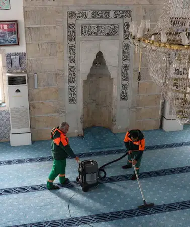 Çankaya Belediyesi ibadethaneleri Ramazan öncesi kapsamlı temizlikle hazır hale getiriyor