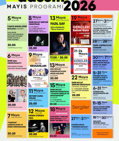 AASSM mayıs programı belli oldu: İzmir’de sanat dolu ay başlıyor