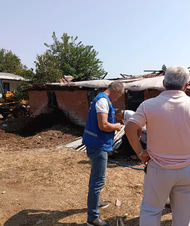 Muğla Büyükşehir Belediyesi, yangında zarar gören üreticiye destek olmak için harekete geçti