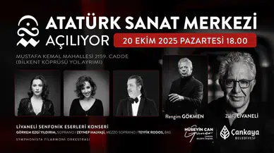 Çankaya'da Atatürk Sanat Merkezi, Zülfü Livaneli konseriyle açılıyor!