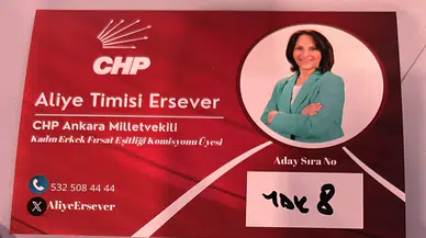 CHP Ankara Milletvekili Aliye Timisi Ersever'in YDK Aday Numarası 8 Oldu