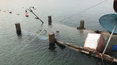 Otel iskelesi çöktü! Yaralılar var