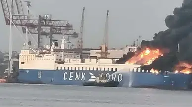 Ukrayna'nın Chornomorsk Limanı'nda balistik füzeyle vurulan Türk gemi firmasından açıklama
