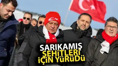 CHP Genel Başkanı Özgür Özel, Sarıkamış harekatının 110.yıldönümü nedeniyle düzenlenen Sarıkamış Şehitleri Anma Yürüyüşü ve Anma Törenine katıldı