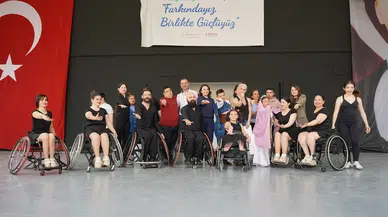 İzmir Bornova'da dansın gücüyle engelleri aştılar