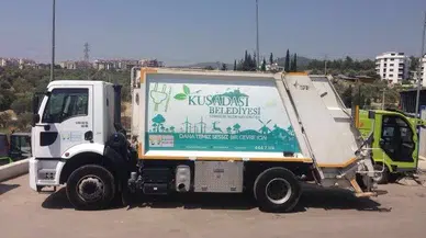 ÇEVRE DOSTU ÇÖP KAMYONLARI KUŞADALILARIN HİZMETİNDE