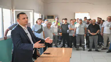 Başkan Eşki'den alev savaşçılarına teşekkür ziyareti: "Memleketin ağacına ve çiçeğine sahip çıktınız"