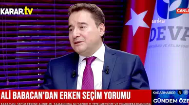 Ali Babacan: Erdoğan, seçim korkusuyla adım atmıyor; DEVA iktidara talip!