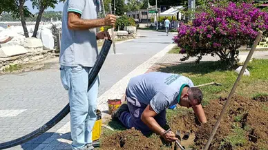 Manavgat’ta Yeşil Alanlara Can Suyu: Sulama Sistemleri Yenileniyor