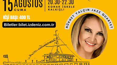 Bergama Vapuru'nda Caz Gecesi: Nükhet Yalçın Performansı ile 15 Ağustos'ta!