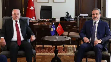 Dışişleri Bakanı Hakan Fidan, Kosova Demokratik Türk Partisi Lideri Fikrim Damka’yı Kabul Etti