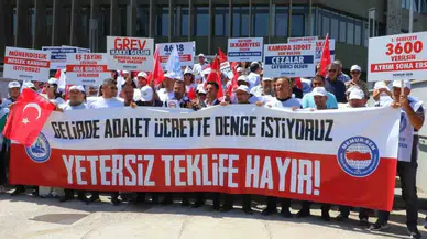 Birleşik Kamu-İş Bakanlık önünde: “Sahte enflasyonla sefalet zammını kabul etmiyoruz”