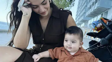 Melisa Aslı Pamuk ve Yusuf Yazıcı’nın 7 Aylık Oğlu Mylan Gönülleri Fethetti!