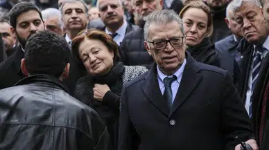 Yavuz Yılmaz'ın cenazesi Mesut Yılmaz ve Berna Yılmaz perişan