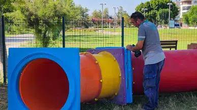 Manavgat’ta Köpek Eğitim Parkına Yeni Parkurlar Ekleniyor