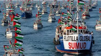 Gazze’ye yardım için yola çıkan Küresel Sumud Filosu, drone saldırısına rağmen kararlılıkla devam ediyor