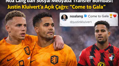 Son dakika... Noa Lang'dan Sosyal Medyada Transfer Bombası! Justin Kluivert'a: "Come to Gala"