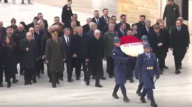 İYİ Parti lideri Müsavat Dervişoğlu, Anıtkabir'de Atatürk'e verdiği sözü yineledi