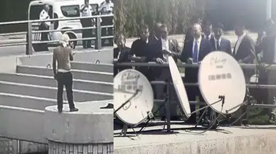 İçişleri Bakanlığı önünde intihar girişimi! Bakan Soylu müdahale etti