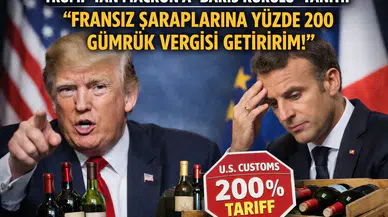 Trump'tan Macron'un Barış Kurulu'na katılma teklifine şampanya vergisi tehdidi