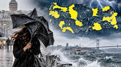 Cumartesi planı yapanlar dikkat! Meteoroloji’den sağanak ve fırtına uyarısı