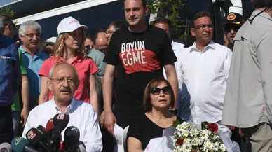 Yürüyüşün 'Selvi Abla'sı