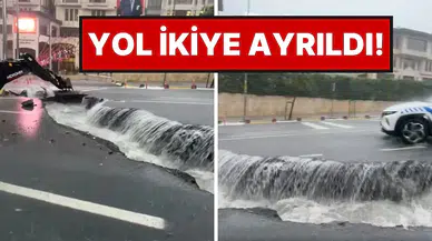 İstanbul'da Sağanak Yağışın Bilançosu Ağır: Eyüpsultan'da Yol Ortadan İkiye Ayrıldı!