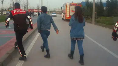 Genç aşıkların inşaattaki buluşması polis merkezinde son buldu