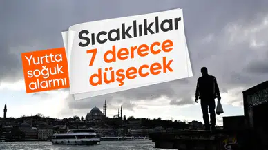 Sıcaklık 7 derece düşüyor; İstanbul'da kar yağışı başladı