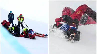 Chinese Snowboardcu Liu Jiayu Dramatic Halfpipe Kazasında Yaralandı